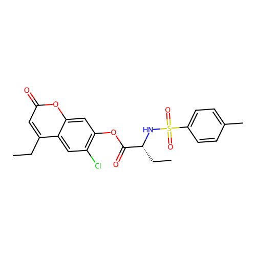 C22H22ClNO6S structure