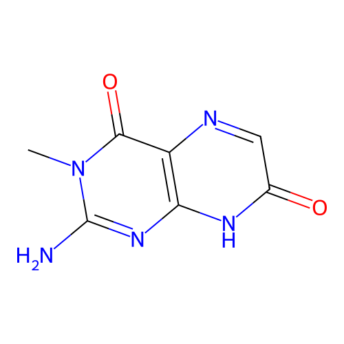 2-amino-3-methyl-8H-pteridine-4,7-dione structure