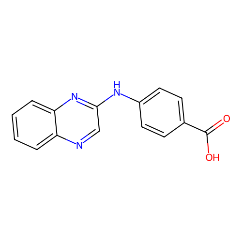 4-(quinoxalin-2-ylamino)benzoic Acid structure