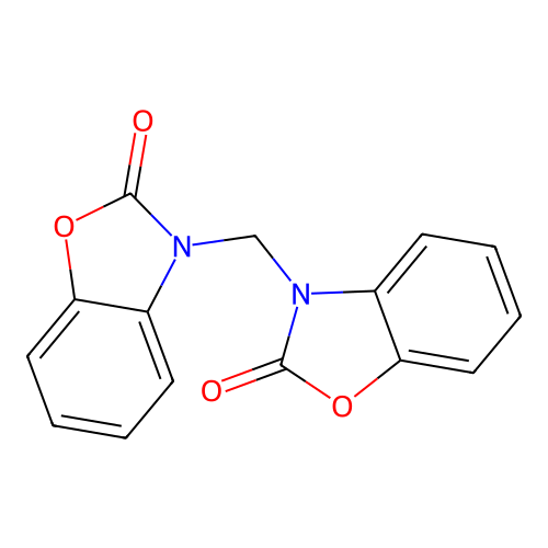 3,3'-methylenebis(benzo[d]oxazol-2(3H)-one) structure