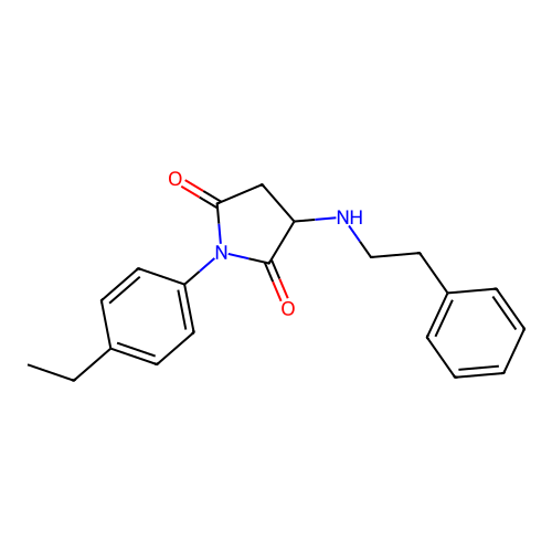 1-(4-Ethylphenyl)-3-(phenethylamino)pyrrolidine-2,5-dione structure
