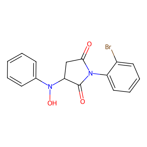 1-(2-Bromophenyl)-3-(hydroxy(phenyl)amino)pyrrolidine-2,5-dione structure