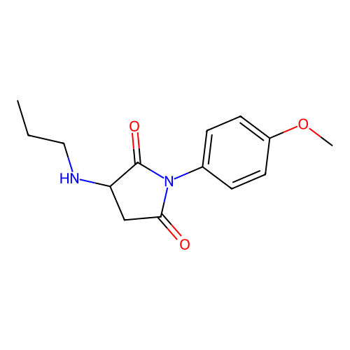 1-(4-Methoxyphenyl)-3-(propylamino)pyrrolidine-2,5-dione structure