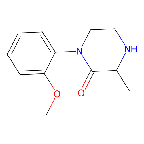 1-(2-Methoxyphenyl)-3-methylpiperazin-2-one structure