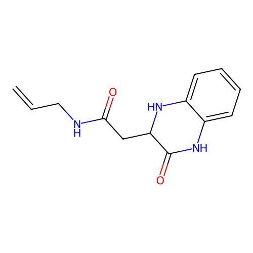 2-(3-oxo-2,4-dihydro-1H-quinoxalin-2-yl)-N-prop-2-enylacetamide structure