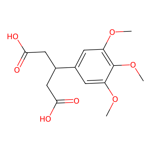3-(3,4,5-Trimethoxyphenyl)pentanedioic acid structure