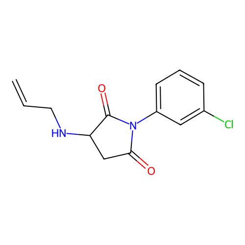 1-(3-Chlorophenyl)-3-(prop-2-en-1-ylamino)pyrrolidine-2,5-dione structure