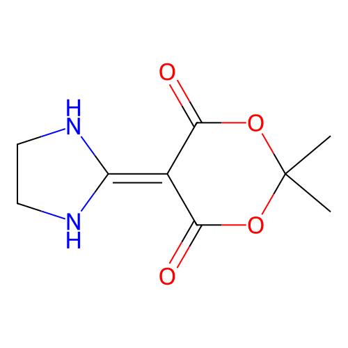 5-(2-Imidazolidinylidene)-2,2-dimethyl-1,3-dioxane-4,6-dione structure