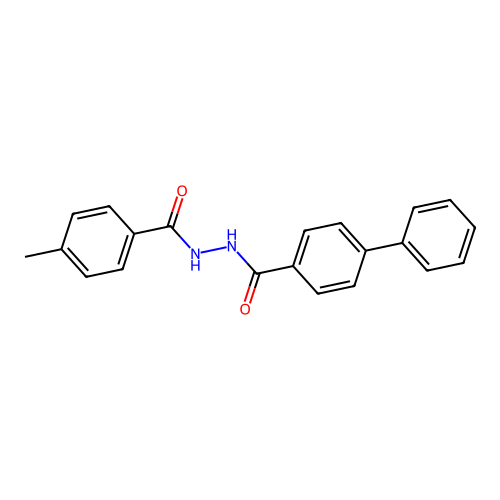 N'-[(4-methylphenyl)carbonyl]biphenyl-4-carbohydrazide structure