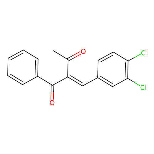 1,3-Butanedione, 2-(3,4-dichlorobenzylidene)-1-phenyl- structure