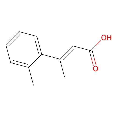 3-(2-methylphenyl)but-2-enoic Acid structure