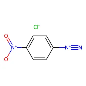 4-Nitrophenyldiazonium chloride structure