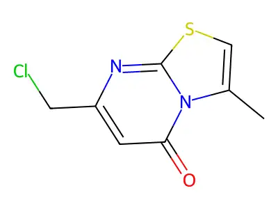 7-(chloromethyl)-3-methyl-5H-[1,3]thiazolo[3,2-a]pyrimidin-5-one structure