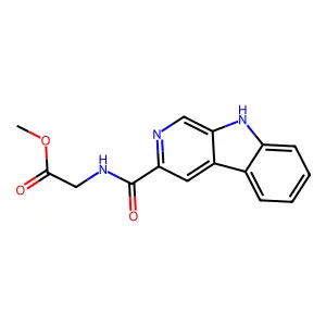 Glycinamide-beta-carboline-3-carboxylate methyl ester structure
