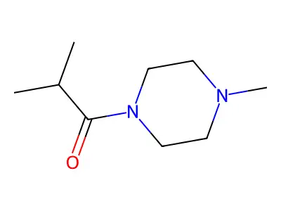 2-Methyl-1-(4-methylpiperazin-1-yl)propan-1-one structure