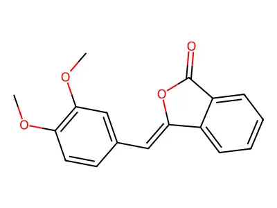1(3H)-Isobenzofuranone, 3-[(3,4-dimethoxyphenyl)methylene]- structure
