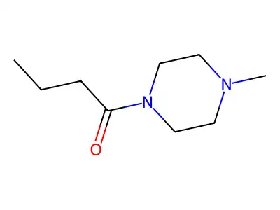 Piperazine, 1-methyl-4-(1-oxobutyl)- structure