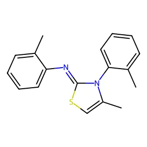 (4-Methyl-3-o-tolyl-3H-thiazol-2-ylidene)-o-tolyl-amine structure