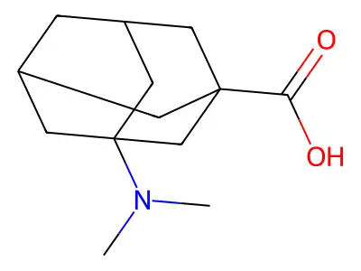 3-(Dimethylamino)adamantane-1-carboxylic acid structure