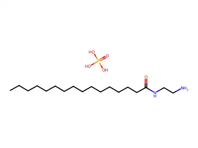 N-(2-Aminoethyl)palmitamide phosphate structure