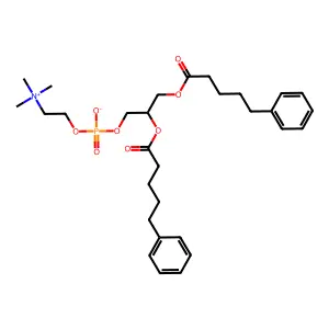 1,2-Diphenylvaleroyl-3-phosphatidylcholine structure