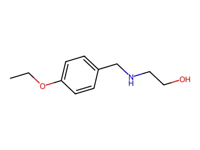 2-{[(4-Ethoxyphenyl)methyl]amino}ethan-1-ol structure
