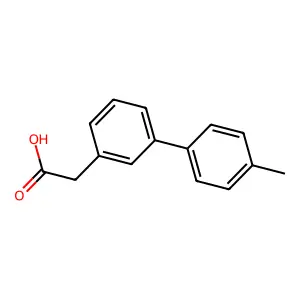 2-[3-(4-Methylphenyl)phenyl]acetic acid structure