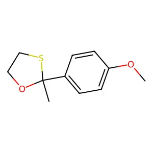 2-(4-Methoxyphenyl)-2-methyl-1,3-oxathiolane structure