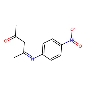 2-Pentanone, 4-[(4-nitrophenyl)imino]- structure