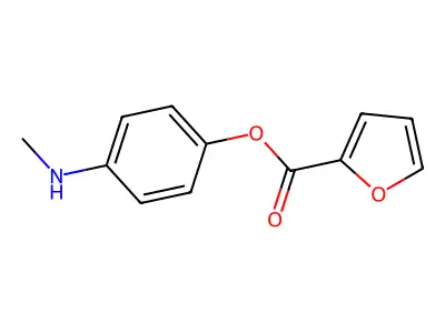4-(Methylamino)phenyl 2-furoate structure