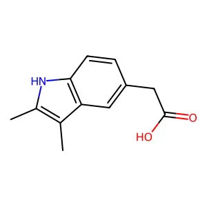2-(2,3-dimethyl-1H-indol-5-yl)acetic acid structure