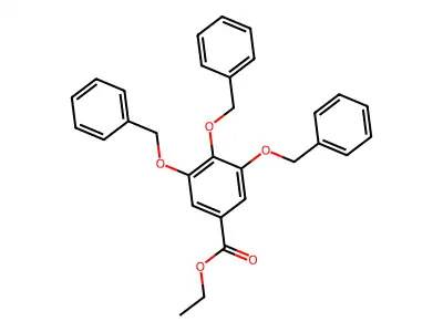 Ethyl 3,4,5-tris(benzyloxy)benzoate structure