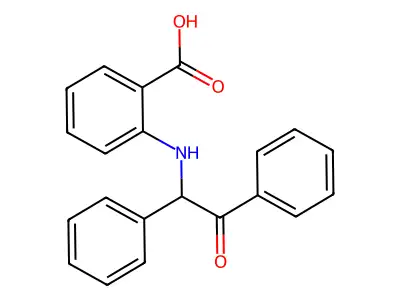 Benzoic acid, 2-[(2-oxo-1,2-diphenylethyl)amino]- structure