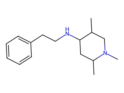 Phenethyl-(1,2,5-trimethyl-piperidin-4-yl)-amine structure