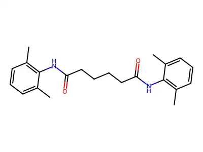N,N'-bis(2,6-dimethylphenyl)hexanediamide structure