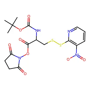 Boc-cys(npys)-nhs structure