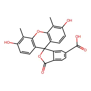 6-Carboxy-4',5'-dimethylfluorescein structure