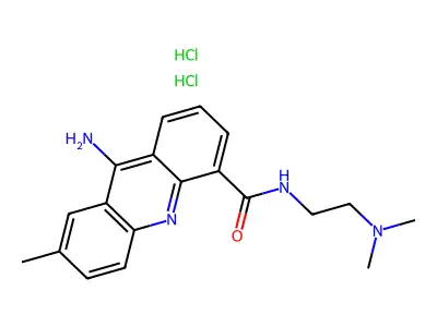 4-Acridinecarboxamide, 9-amino-N-(2-(dimethylamino)ethyl)-7-methyl-, dihydrochloride structure