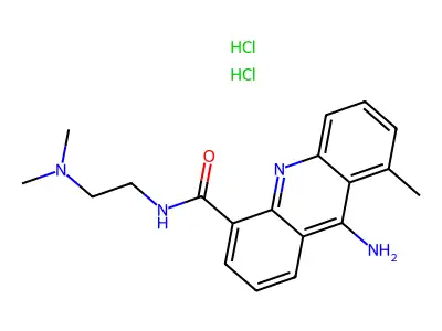 4-Acridinecarboxamide, 9-amino-N-(2-(dimethylamino)ethyl)-8-methyl-, dihydrochloride structure