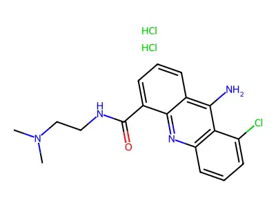 4-Acridinecarboxamide, 9-amino-8-chloro-N-(2-(dimethylamino)ethyl)-, dihydrochloride structure