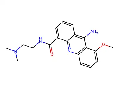4-Acridinecarboxamide, 9-amino-N-(2-(dimethylamino)ethyl)-8-methoxy- structure