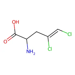 2-氨基-4,5-二氯戊-4-烯酸 structure