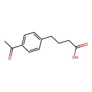 Benzenebutanoic acid, 4-acetyl- structure