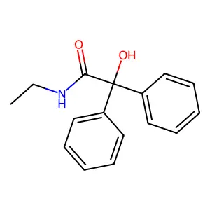 Benzeneacetamide, N-ethyl-alpha-hydroxy-alpha-phenyl- structure