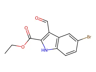 ethyl 5-bromo-3-formyl-1H-indole-2-carboxylate structure