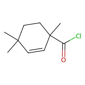 1,4,4-Trimethylcyclohex-2-ene-1-carbonyl chloride structure