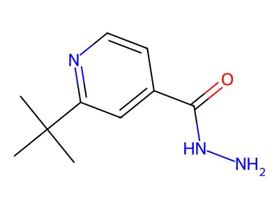 4-Pyridinecarboxylic acid, 2-(1,1-dimethylethyl)-, hydrazide structure