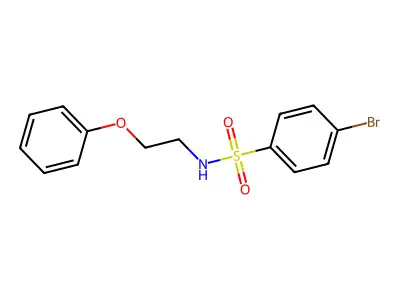 4-bromo-N-(2-phenoxyethyl)benzenesulfonamide structure