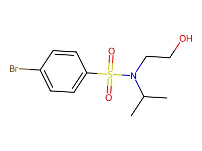4-Bromo-n-(2-hydroxyethyl)-n-isopropylbenzenesulfonamide structure