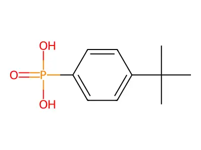 Phosphonic acid, [4-(1,1-dimethylethyl)phenyl]- structure